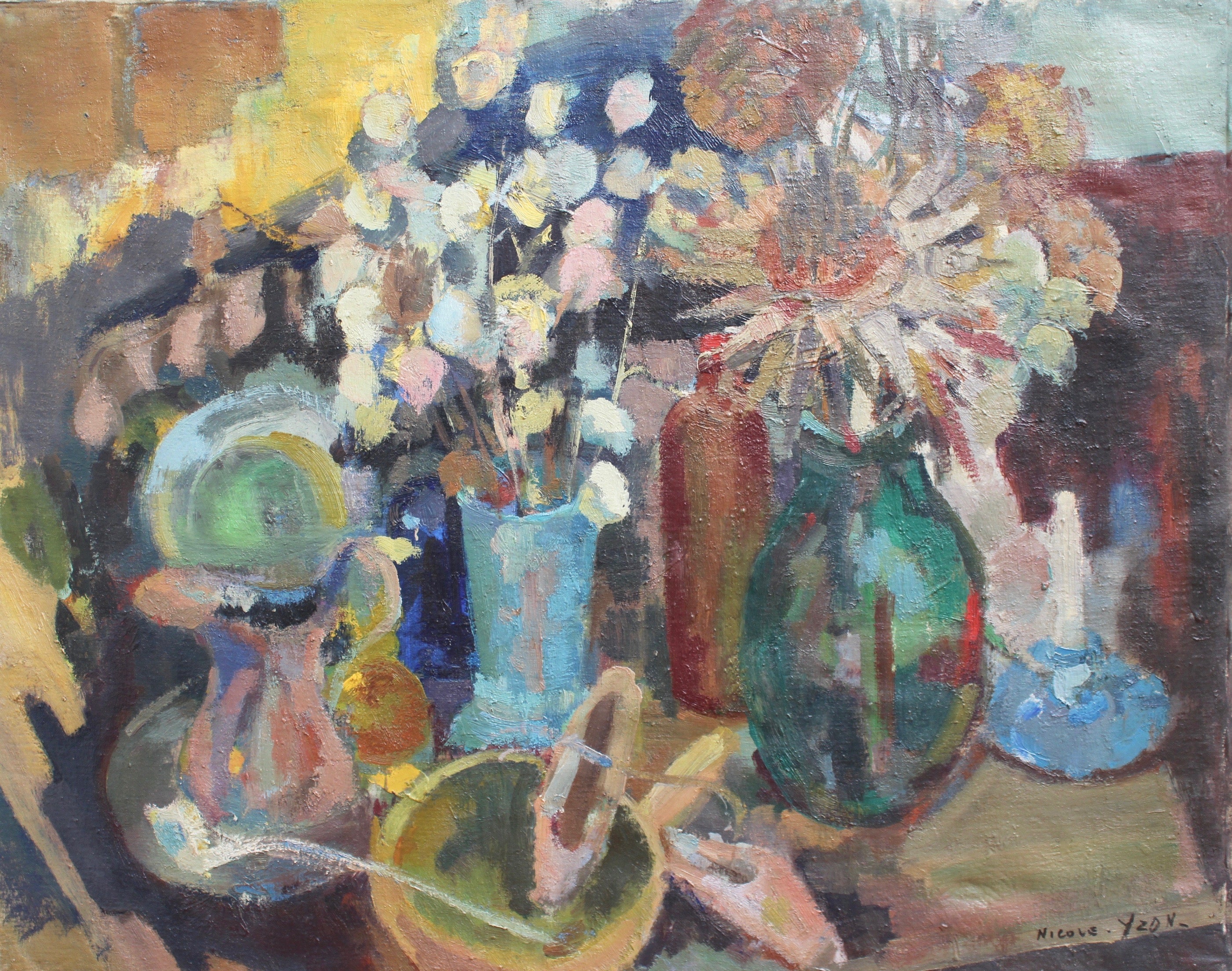 'Still Life on Table Top' by Nicole Yzon (circa 1940s) – Bureau of ...