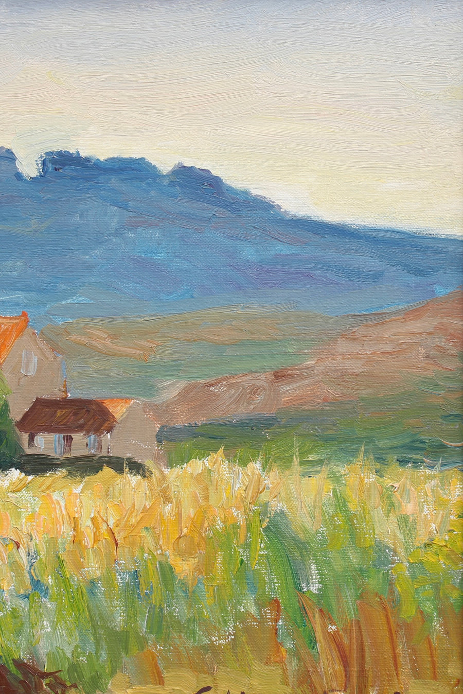 'Provençal Landscape' by Louise-Jeanne Cottard-Fossey (circa 1960s)