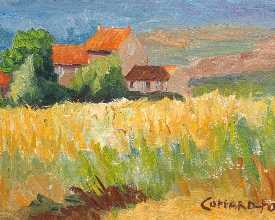 'Provençal Landscape' by Louise-Jeanne Cottard-Fossey (circa 1960s)