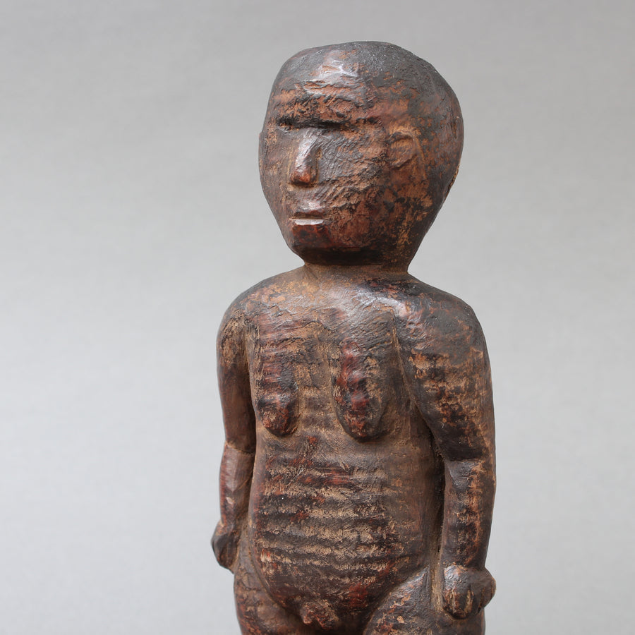 Wooden Carving of Female Figure from Sumba Island, Indonesia (circa 1960s)
