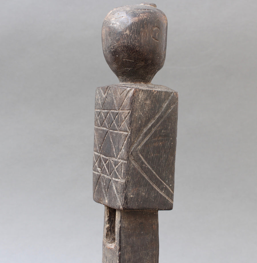Carved Wooden Figure from Nias, Indonesia (circa 1960s - 70s)