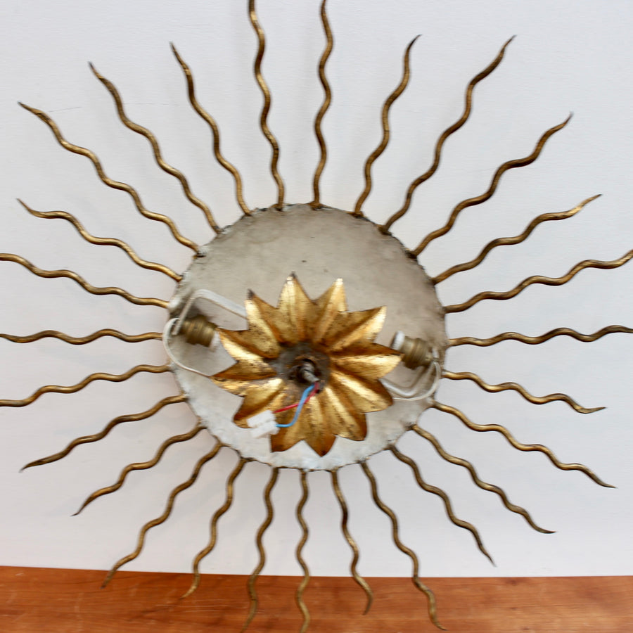 Vintage Spanish Light Fixture for Ceiling or Wall (circa 1960s)