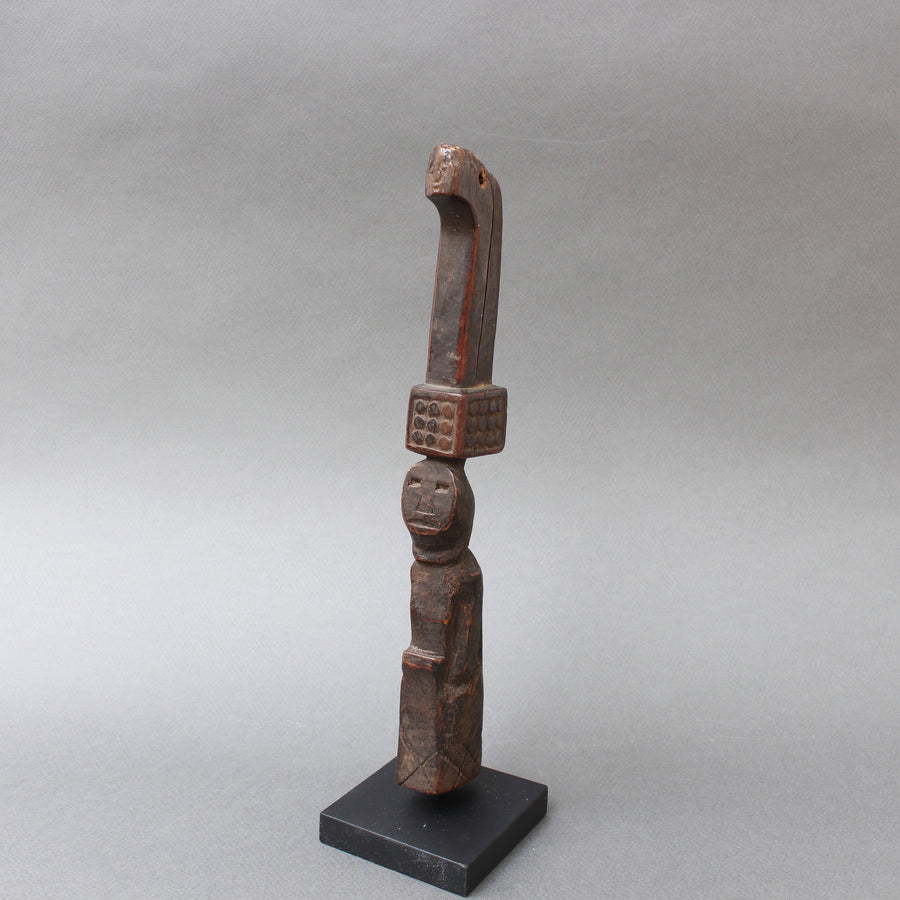 Carved Wooden Figure / Handle Tool from Timor Island, Indonesia (circa 1960s-70s)