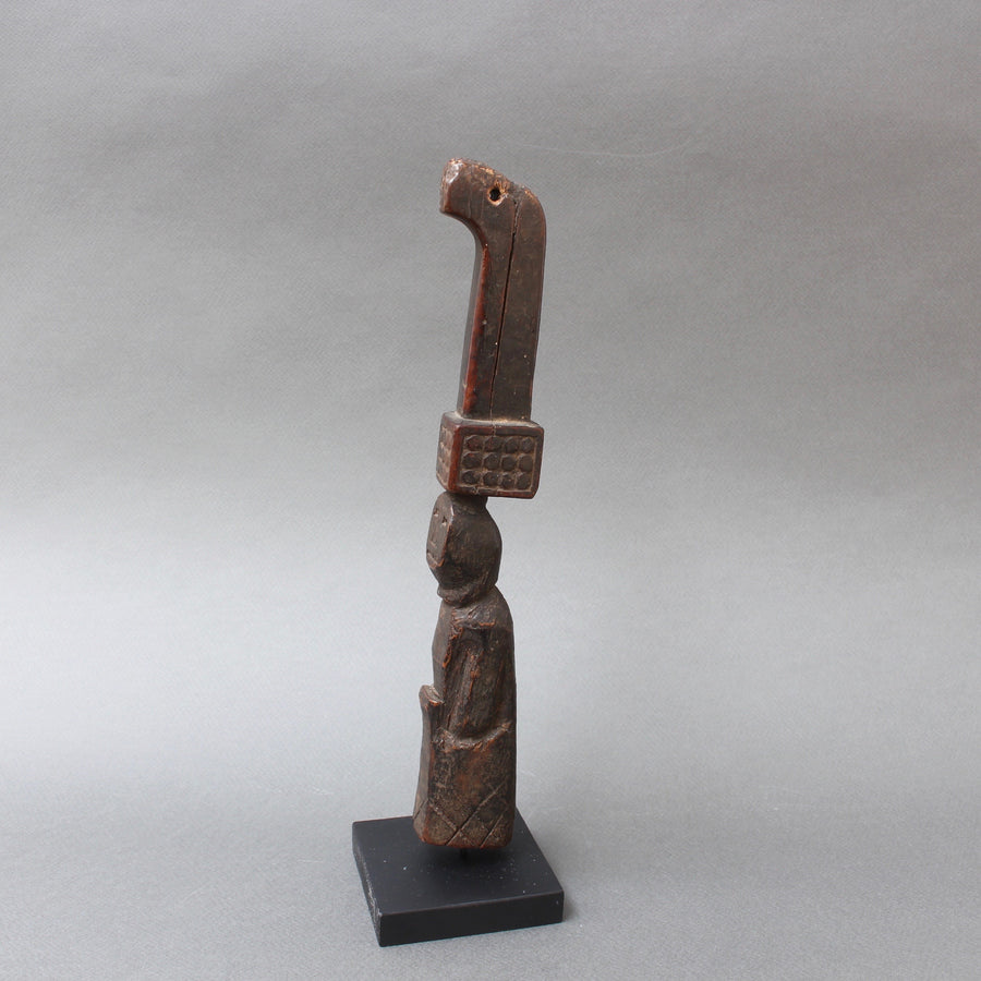 Carved Wooden Figure / Handle Tool from Timor Island, Indonesia (circa 1960s-70s)