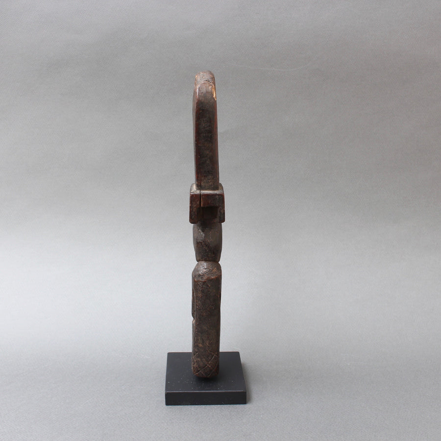 Carved Wooden Figure / Handle Tool from Timor Island, Indonesia (circa 1960s-70s)