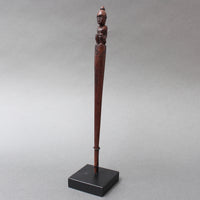 Carved Wooden Hairpin from Timor Island, Indonesia (circa 1970s)