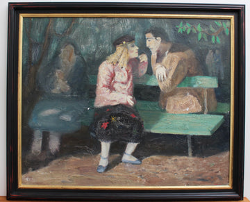'The Lovers on the Park Bench' by Simon (circa 1950s)