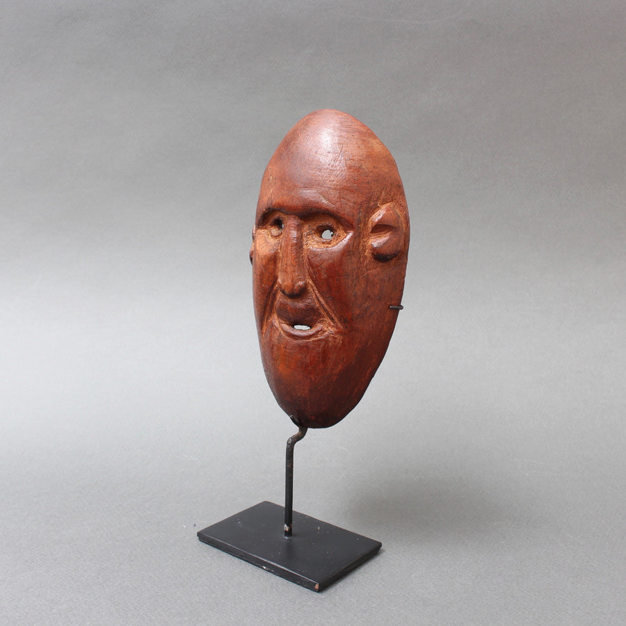 20th Century Sculpted Wooden Traditional Mask from Timor Island, Indonesia