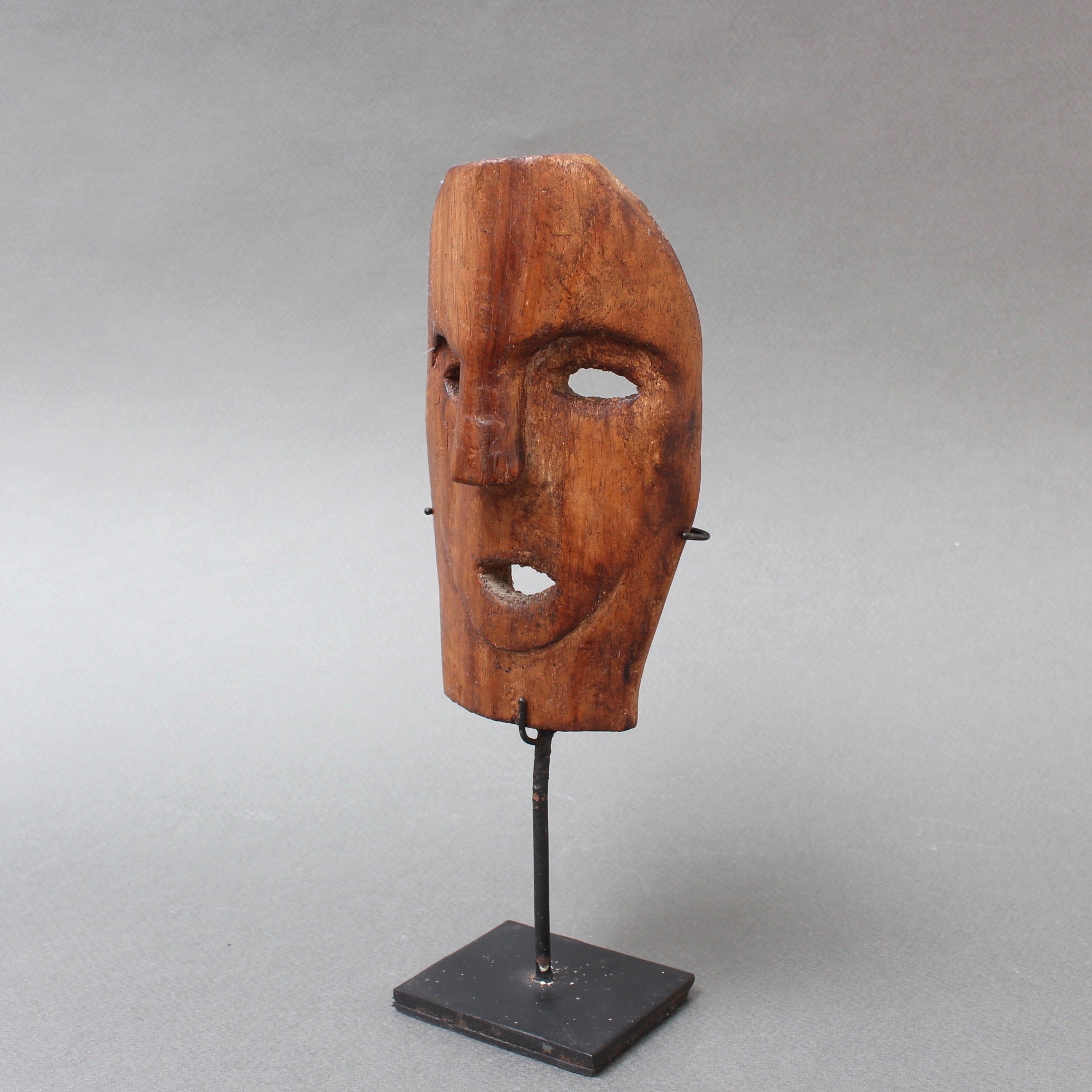 Carved Wooden Traditional Mask from Timor Island, Indonesia (circa 197 ...