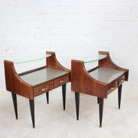 Pair of Vintage Italian Bedside Tables (circa 1950s)