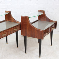 Pair of Vintage Italian Bedside Tables (circa 1950s)