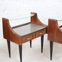 Pair of Vintage Italian Bedside Tables (circa 1950s)
