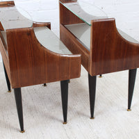 Pair of Vintage Italian Bedside Tables (circa 1950s)