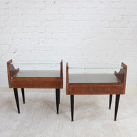 Pair of Vintage Italian Bedside Tables (circa 1950s)