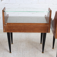 Pair of Vintage Italian Bedside Tables (circa 1950s)
