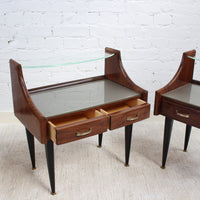 Pair of Vintage Italian Bedside Tables (circa 1950s)