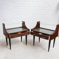 Pair of Vintage Italian Bedside Tables (circa 1950s)