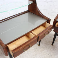 Pair of Vintage Italian Bedside Tables (circa 1950s)