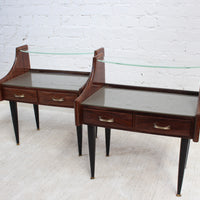 Pair of Vintage Italian Bedside Tables (circa 1950s)