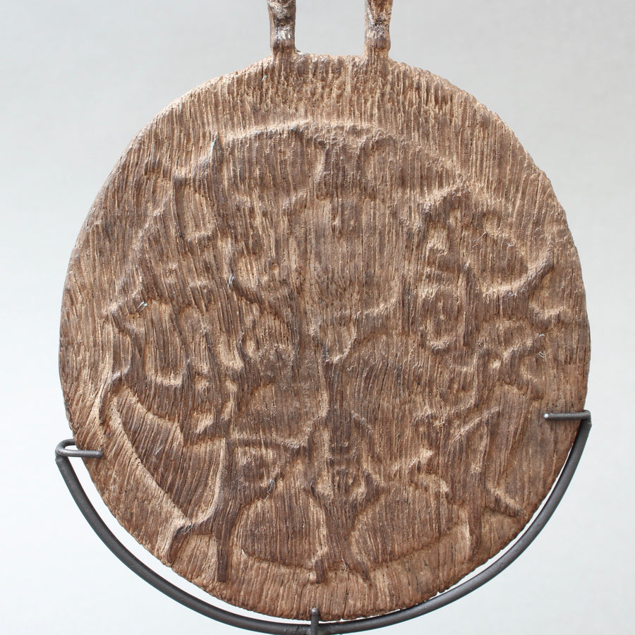 Early-20th Century Carved Wooden Ritual Calendar from Kalimantan (Borneo)