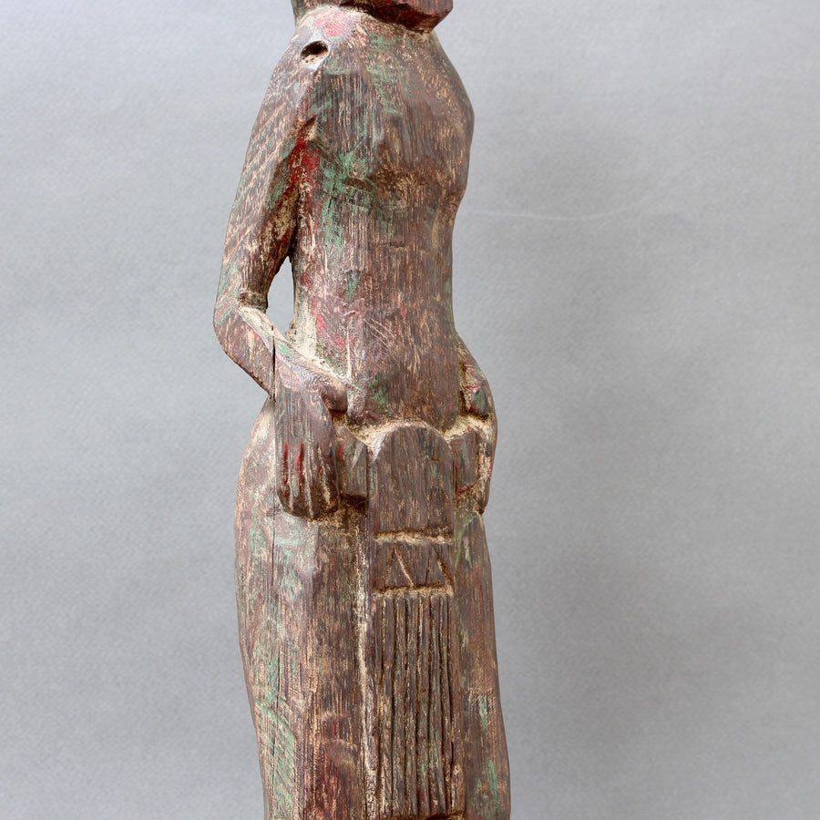 Ironwood Carved Ancestral Male Figure from Borneo (circa 1930s - 50s)