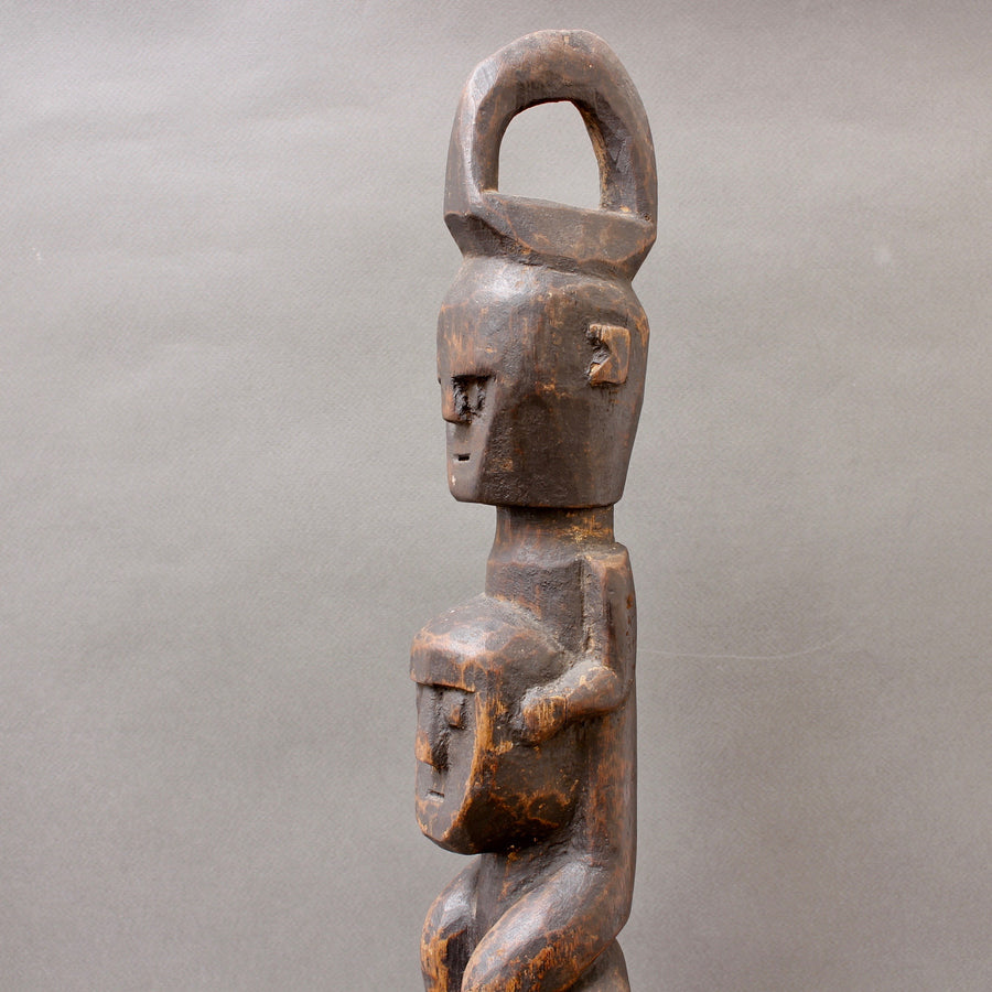 Wooden Sculpture of Totemic Figures from Timor Island, Indonesia (circa 1970s)