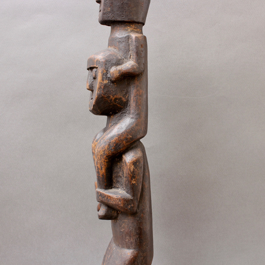Wooden Sculpture of Totemic Figures from Timor Island, Indonesia (circa 1970s)