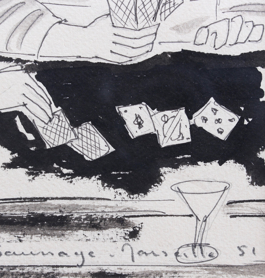 'Card Players in Marseille' by Max Papart (1951)