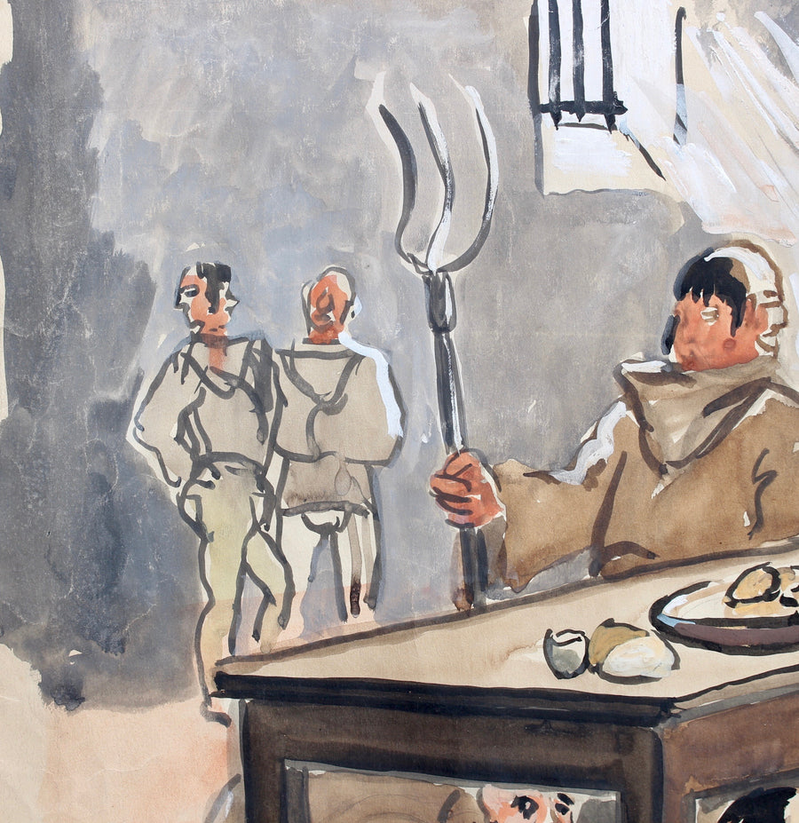 'The Repast of the Monks' by Yves Brayer (1946)