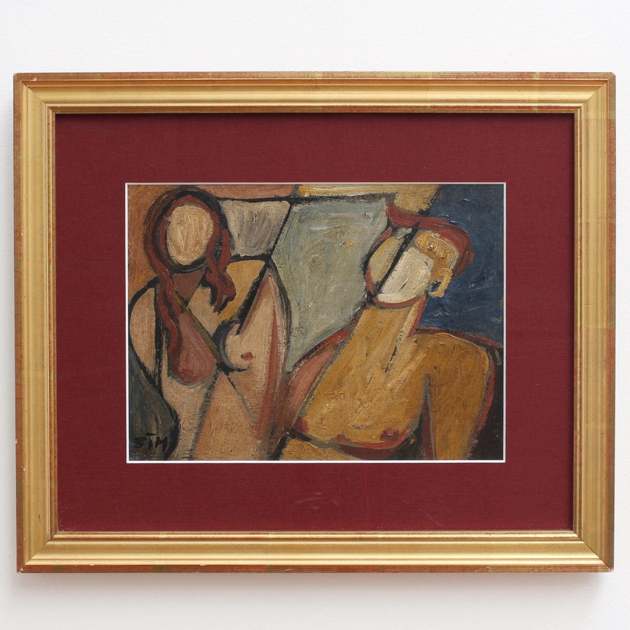 'Portrait of Man and Woman' by STM (c. 1950s)
