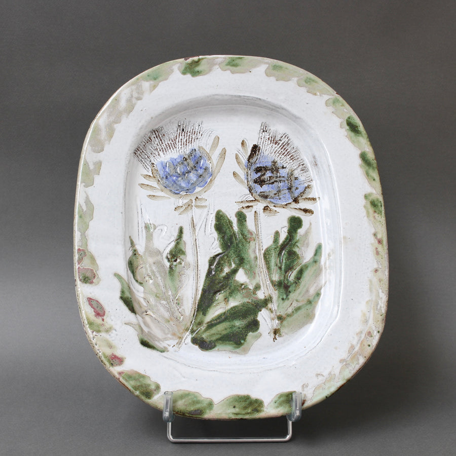 Vintage French Decorative Platter by Albert Thiry (circa 1970s)