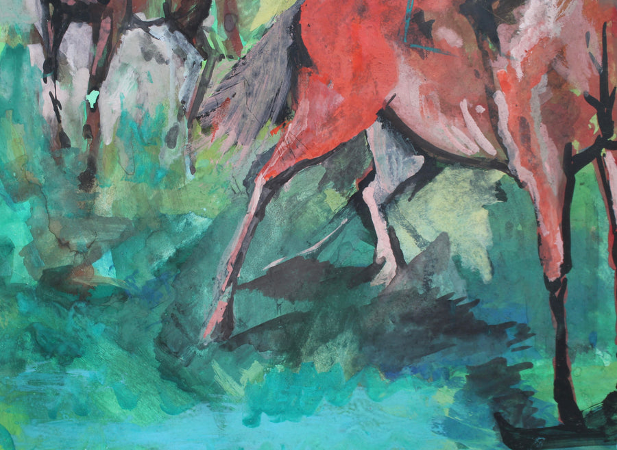 'The Racing Horses' by Pierre Gaillardot (circa 1970s)