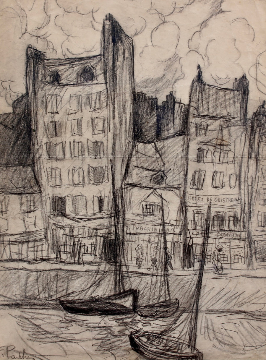 'The Port of Le Havre' by Fred Pailhès (circa 1950s)