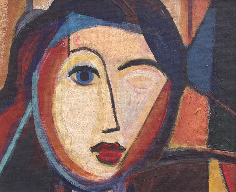 'Intimate Portrait of Cubist Woman' (circa 1950s-70s)