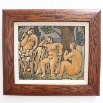 'The Three Bathers', German School (circa 1950s-70s)