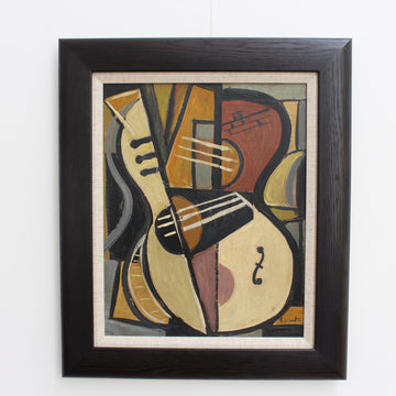 'Still Life with Guitar' by Lacoste (circa 1950s-70s)