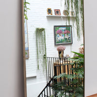 Mid-Century Italian Wall Mirror with Brass Frame (circa 1950s)