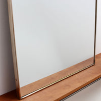 Mid-Century Italian Wall Mirror with Brass Frame (circa 1950s)