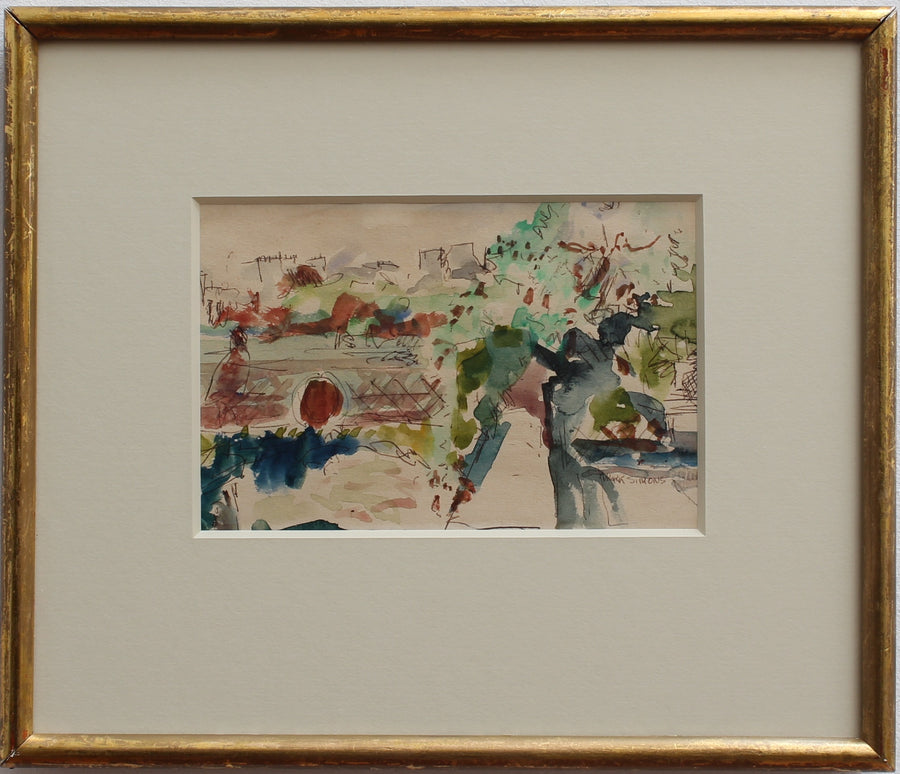 'Two Scenes of the River Seine' by Mark Simons (c. 1930s)