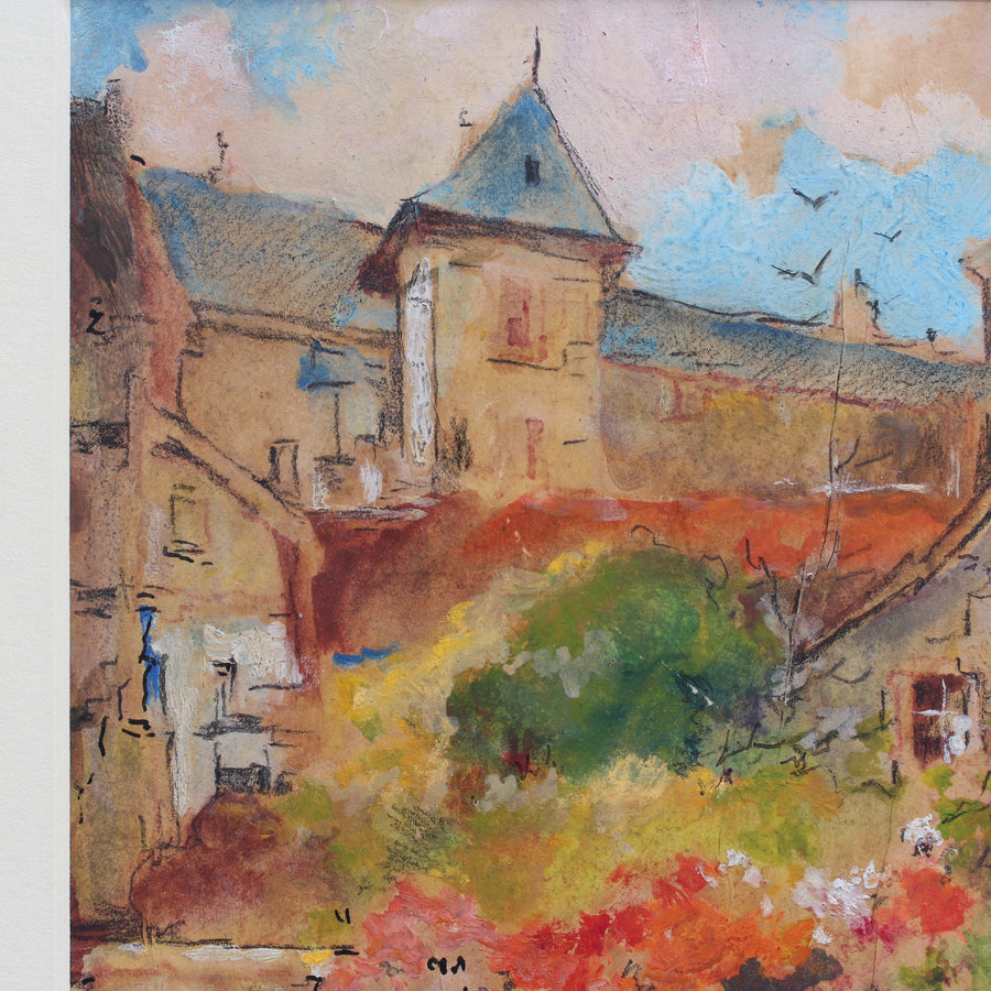 'Riverview of Dinan' by Robert Kervalo (c. 1950s)
