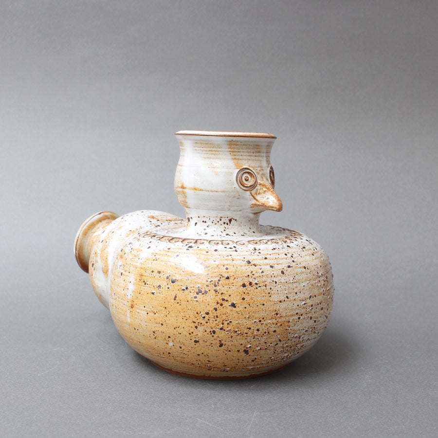 Glazed Ceramic Stylised Bird Vase by Dominique Pouchain (circa 1980s)