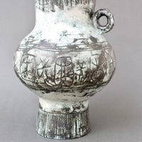 Vintage French Ceramic Vase by Jacques Blin with Jean Rustin (circa 1960s)