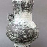 Vintage French Ceramic Vase by Jacques Blin with Jean Rustin (circa 1960s)