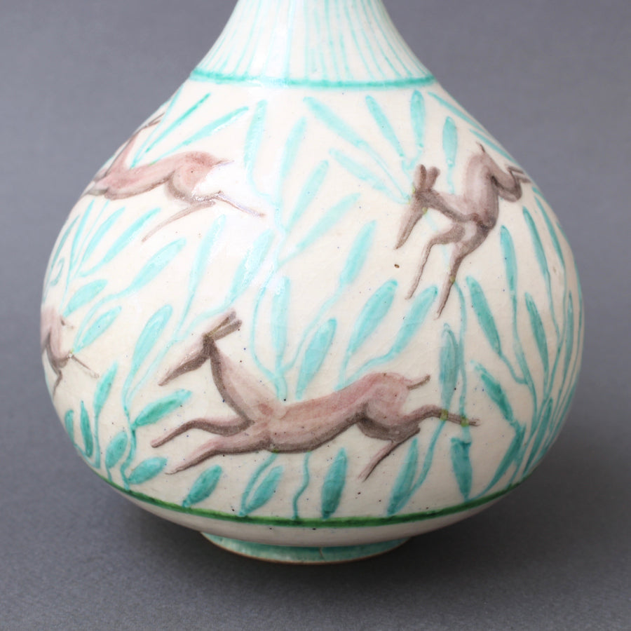 Vintage Ceramic Flower Vase by Jean Mayodon (circa 1960s)