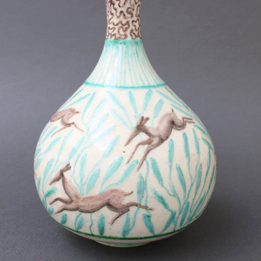 Vintage Ceramic Flower Vase by Jean Mayodon (circa 1960s)