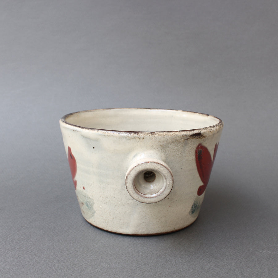 Small Ceramic Crockery Pot by Gustave Reynaud for Le Mûrier (circa 1950s)