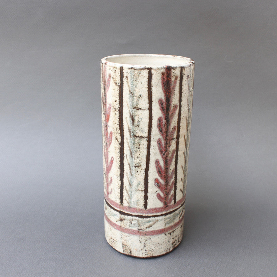French Ceramic Vase by Gustave Reynaud, Le Mûrier (circa 1950s)