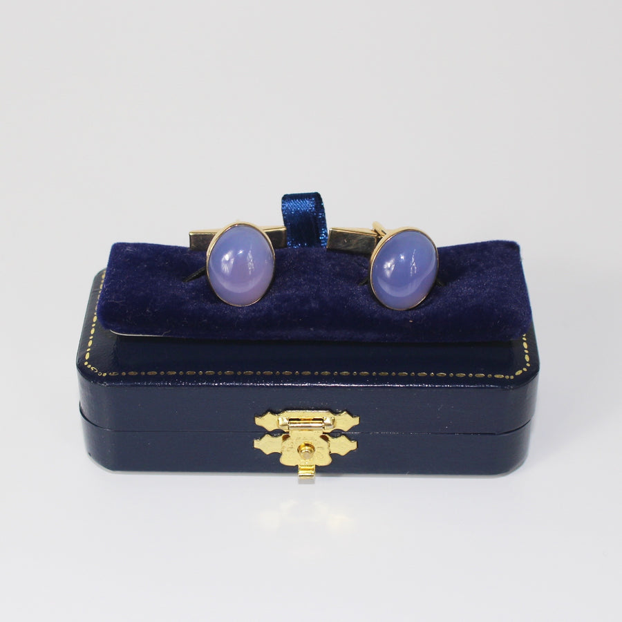 Cufflinks with Cabochon Chalcedony Stones (1995)