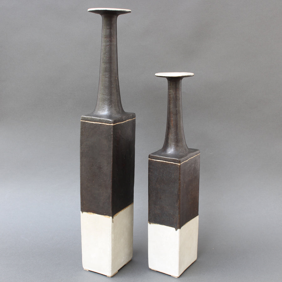 Pair of Italian Ceramic Vases by Bruno Gambone (circa 1970s)