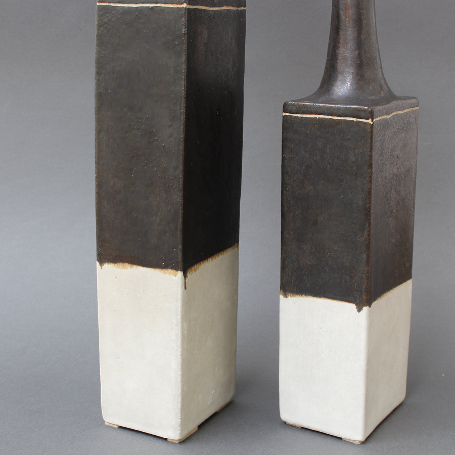 Pair of Italian Ceramic Vases by Bruno Gambone (circa 1970s)